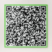 Uw ontwerp QR Code Puzzel Verrassingsbericht Gift Legpuzzel (Horizontaal)