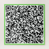 Uw ontwerp QR Code Puzzel Verrassingsbericht Gift Legpuzzel (Verticaal)