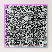 Uw ontwerp QR code puzzel voorbeeld aangepaste kle (Horizontaal)