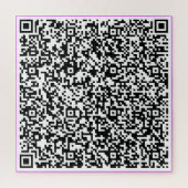 Uw ontwerp QR code puzzel voorbeeld aangepaste kle Legpuzzel (Verticaal)