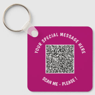 Uw ontwerp QR Code Sleutelhanger Voorbeeld aangepa