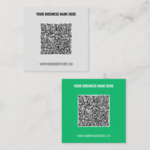 Uw ontwerp QR-code Visitekaartje voorbeeld