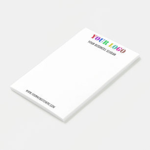 Uw ontwerpbedrijf Logo Post-it® notes voorbeeld