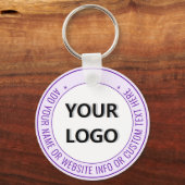 Uw ontwerpbedrijf Logo Text Sleutelhanger Sjabloon (Voorkant)