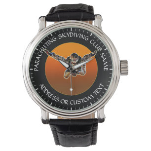Uw Parachuting Club of Skydiving Club Name Horloge