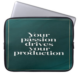 Uw passie drijft uw productie optie 2 laptop sleeve