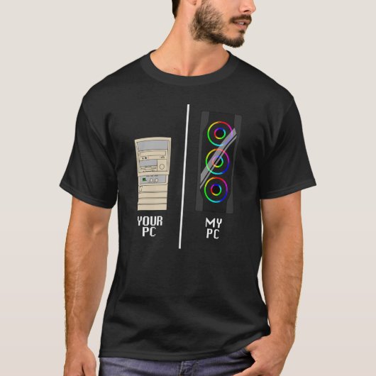 Uw pc versus mijn pc t-shirt (Voorkant)