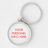 UW PERSONEELSGEGEVENS HIER SLEUTELHANGER (Voorkant)