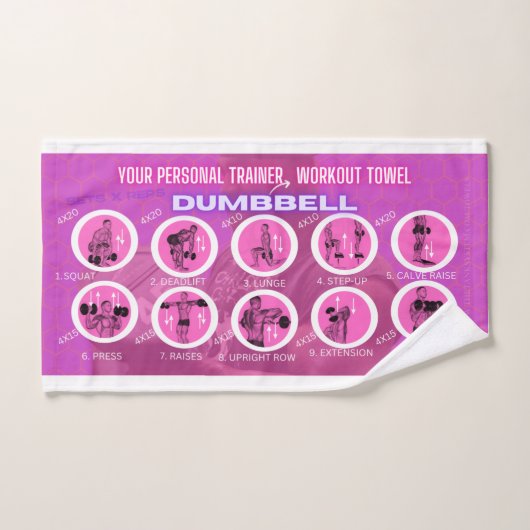 UW PERSOONLIJKE TRAINER WORKOUT HANDDOEK (Handdoek)