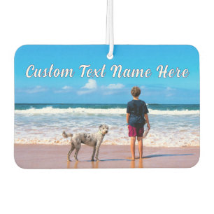 Uw Pet Photo Air Freshener met aangepaste tekst Luchtverfrisser