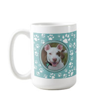 Uw Pet Photo Pet Memorial Blauwgroen hondenprint