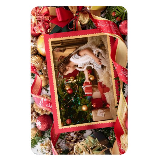 UW PHOTO aangepast kerstmagneet Magneet (Verticaal)