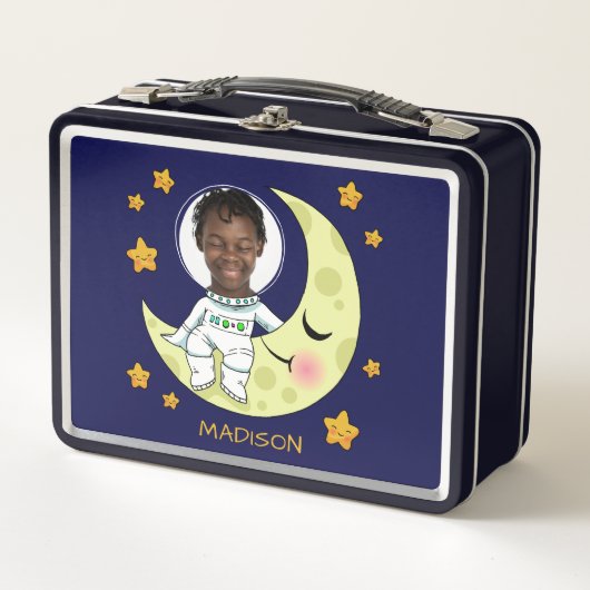 UW PHOTO aangepaste Astronaut-lunchboxen (Voorkant)