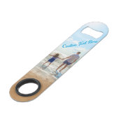Uw Photo Bar Key met aangepaste tekst Speed Flessenopener (Achterkant Gekanteld)