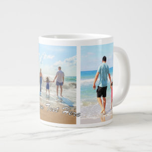 Uw Photo Collage Mok Gift met aangepaste Tekstnaam