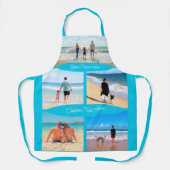 Uw Photo Collage-Schort met aangepaste tekstnaam Schort (Voorkant)