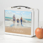 Uw Photo Metal Lunch Box met aangepaste tekst (In situ)