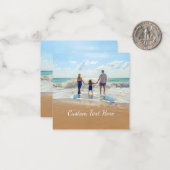 Uw Photo Note Kaart met aangepaste tekst Notitiekaartje (Voorkant / Achterkant in situ)