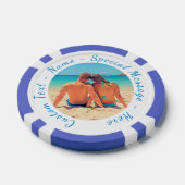 Uw Photo Poker Chips Gift met aangepaste tekst (Enkel)