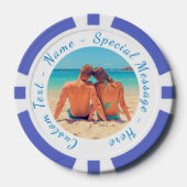 Uw Photo Poker Chips Gift met aangepaste tekst (Voorkant)