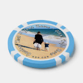 Uw Photo Poker Chips Gift met aangepaste tekst (Enkel)