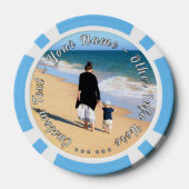 Uw Photo Poker Chips Gift met aangepaste tekst (Achterkant)