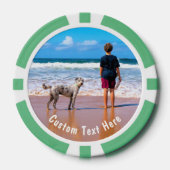 Uw Photo Poker Chips met aangepaste tekst (Voorkant)