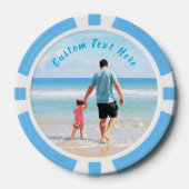 Uw Photo Poker Chips met aangepaste tekst (Voorkant)