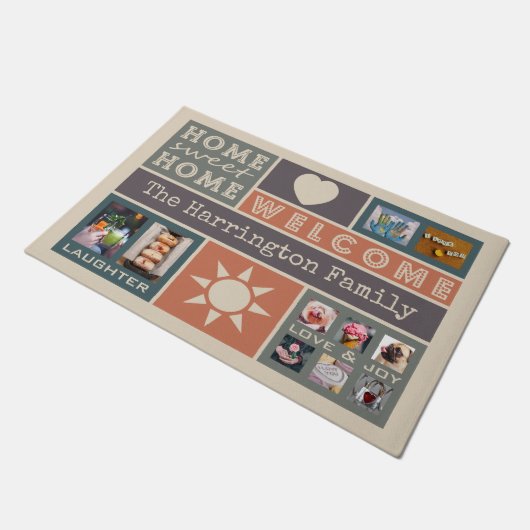 UW PHOTOS aangepaste collage sjabloon deur mat (Schuin)