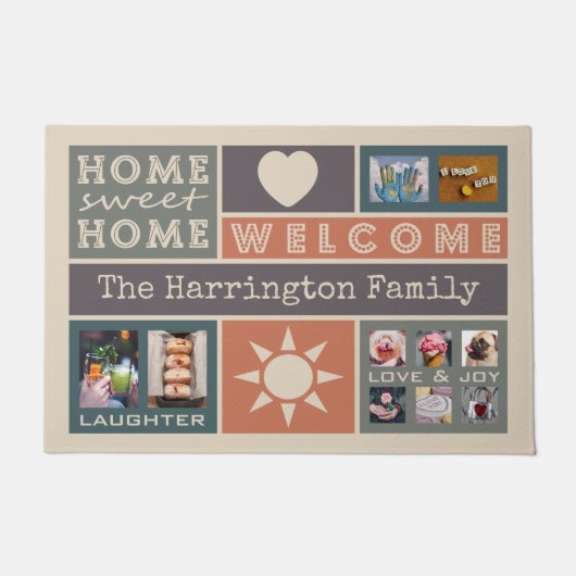 UW PHOTOS aangepaste collage sjabloon deur mat (Voorkant)