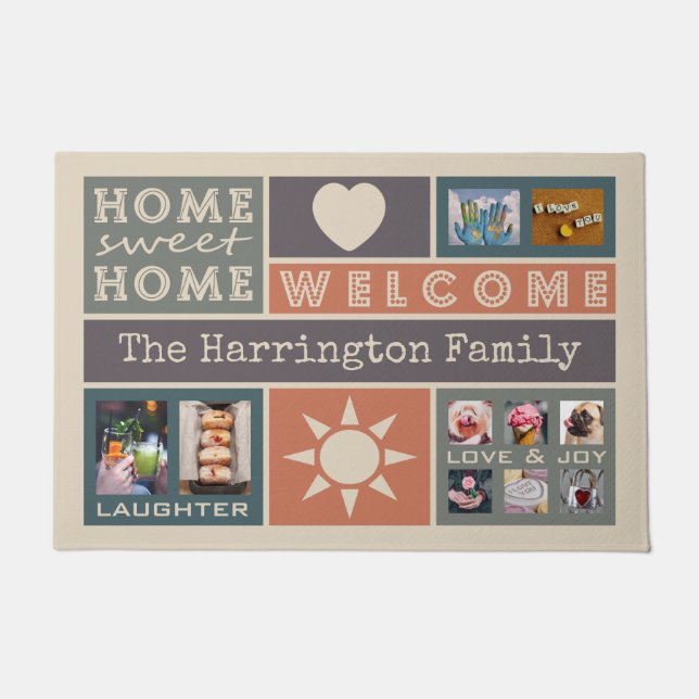 UW PHOTOS aangepaste collage sjabloon deur mat (Voorkant)