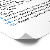 Uw pijn beoordelen poster (Hoek)