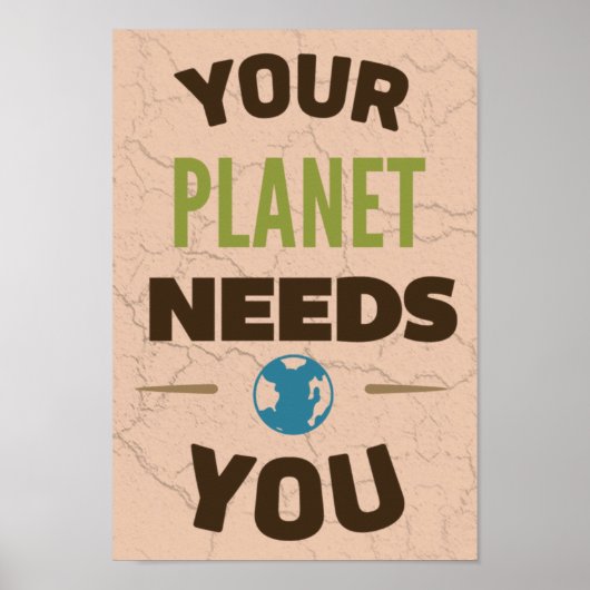 Uw planeet heeft u nodig poster (Voorkant)