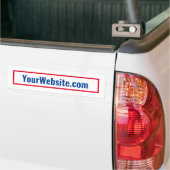 Uw politieke website bumpersticker (Op Truck)