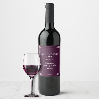  Uw Private Label Thuisgemaakte Braamwine  Wijn Etiket