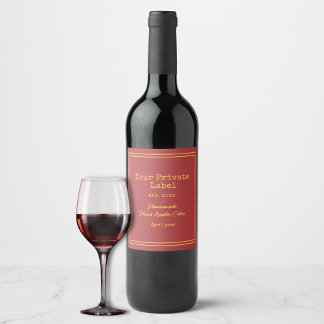 Uw Private Label Thuisgemaakte Harde Appelcider Wi Wijn Etiket