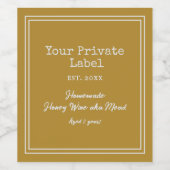  Uw Private Label Thuisgemaakte Mead Honingwijn  Wijn Etiket (Enkel label)