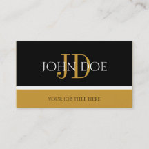 Uw professionele monogram zwart/geel goud