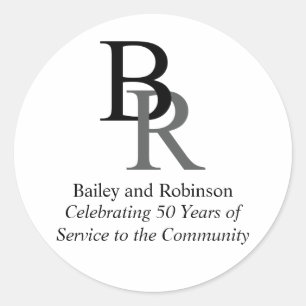 Uw professionele promotiebedrijf van de Logo Ronde Sticker