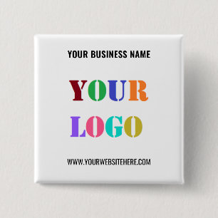 Uw promotionele zakelijke Logo Button voorbeeld