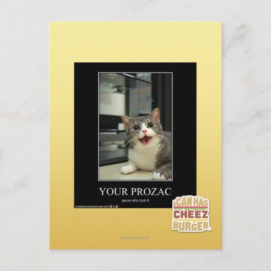 Uw Prozac Briefkaart (Voorkant)