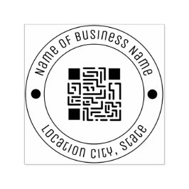 Uw QR-code Aangepaste lettertyperubber zelfinking Zelfinktende Stempel