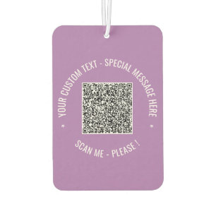 Uw QR-code Aangepaste tekst Auto Luchtverfrisser V