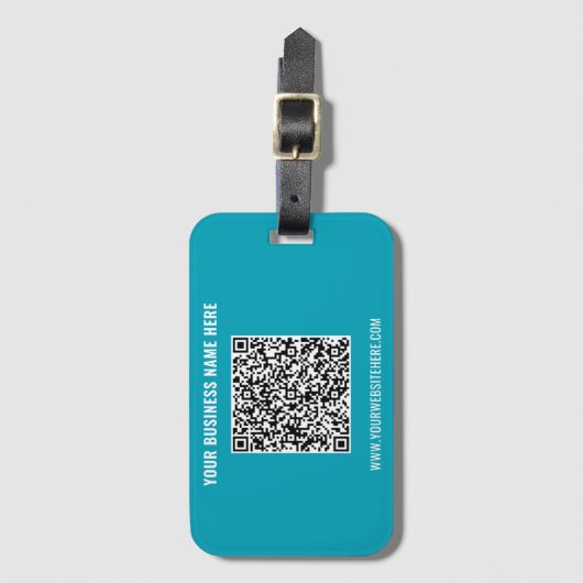 Uw QR-code Aangepaste tekst Bagagelabel Kleuren ki (Voorkant (verticaal))