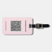 Uw QR-code Aangepaste Tekst Gepersonaliseerde Baga Bagagelabel (Voorkant horizontaal)