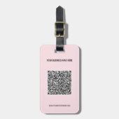 Uw QR-code Aangepaste Tekst Gepersonaliseerde Baga Bagagelabel (Voorkant verticaal)