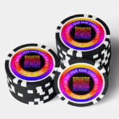Uw QR-code aangepaste tekst gepersonaliseerde poke Poker Chips (Opstapeling)