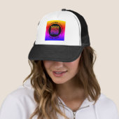 Uw QR-code aangepaste tekst gepersonaliseerde truc Trucker Pet (In situ)