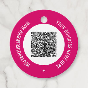 Uw QR-code Aangepaste tekst Gift Labels Kleuren ki