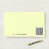 Uw QR-code Aangepaste tekst plaknotities Kies kleu Post-it® Notes (Op bureau)